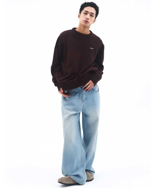 AMESWORLDWIDE(アメスワールドワイド)の「A'GEM/9 × .kom 『AMESWORLDWIDE/アメスワールドワイド』 BASIC SMALL LOGO KNIT/ベーシック スモールロゴ ニット(ニット/セーター・レディース・チャコールグレー/ブラウン/ピンク/レッド・M/S)」の22枚目の写真