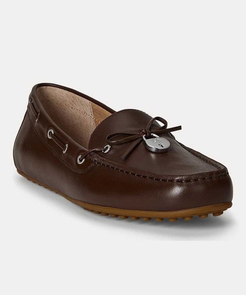 LAUREN RALPH LAUREN(ローレン ラルフ ローレン)の「ローレン ラルフ ローレン WYLIE FLATS ウィリー フラット フラットシューズ(スリッポン・レディース・ブラック/ダークブラウン/タン・60/65/70/75/55)」の2枚目の写真