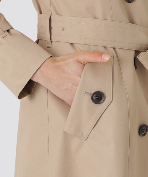 BLUE LABEL CRESTBRIDGE（ブルーレーベルクレストブリッジ）の「ライトギャバジントレンチコート（トレンチコート・レディース・ベージュ・40/38/36）」の6枚目の写真