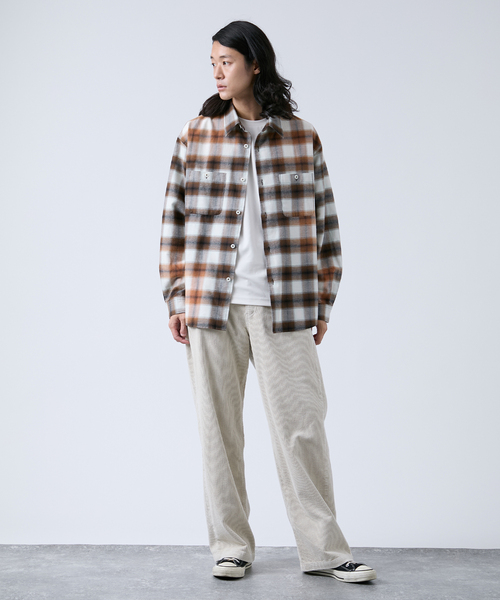 B.C STOCK（ベーセーストック）の「オンブレチェック ダメージシャツ（シャツ/ブラウス・メンズ・ブラック/ブラウン/ブルー系その他・MEDIUM/LARGE）」の8枚目の写真