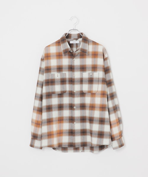 B.C STOCK（ベーセーストック）の「オンブレチェック ダメージシャツ（シャツ/ブラウス・メンズ・ブラック/ブラウン/ブルー系その他・MEDIUM/LARGE）」の16枚目の写真