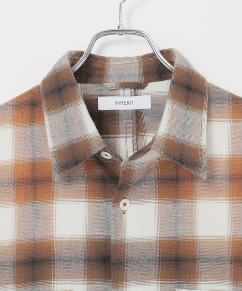 B.C STOCK（ベーセーストック）の「オンブレチェック ダメージシャツ（シャツ/ブラウス・メンズ・ブラック/ブラウン/ブルー系その他・MEDIUM/LARGE）」の17枚目の写真