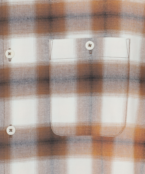 B.C STOCK（ベーセーストック）の「オンブレチェック ダメージシャツ（シャツ/ブラウス・メンズ・ブラック/ブラウン/ブルー系その他・MEDIUM/LARGE）」の20枚目の写真