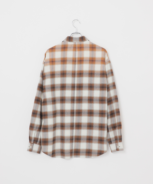 B.C STOCK（ベーセーストック）の「オンブレチェック ダメージシャツ（シャツ/ブラウス・メンズ・ブラック/ブラウン/ブルー系その他・MEDIUM/LARGE）」の22枚目の写真