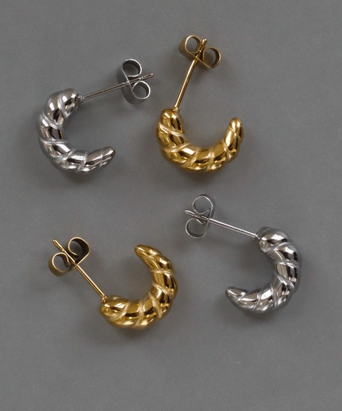 abaskdesign(アバスクデザイン)の「金属アレルギー対応 ぷっくりラウンドピアス(ピアス(両耳用)・レディース・シルバー/ゴールド・FREE)」の15枚目の写真