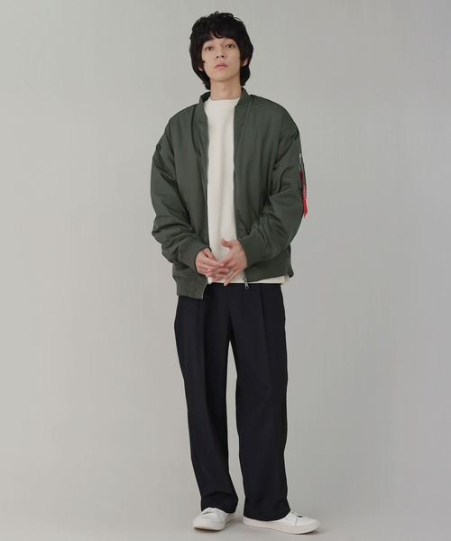 LIL VENDARS(リルヴェンダース)の「Buyer's Select /裏ボアMA-1ジャケット(MA-1・メンズ・チャコール/カーキ/ブラック・LL/L/M)」の6枚目の写真