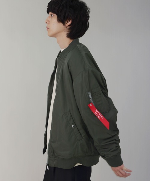LIL VENDARS(リルヴェンダース)の「Buyer's Select /裏ボアMA-1ジャケット(MA-1・メンズ・チャコール/カーキ/ブラック・LL/L/M)」の4枚目の写真