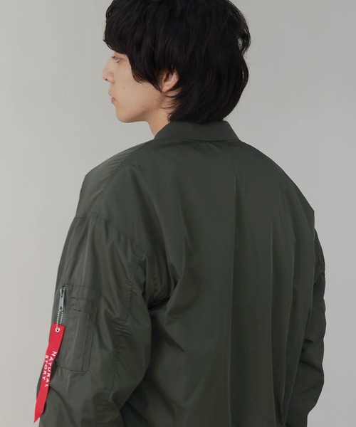 LIL VENDARS(リルヴェンダース)の「Buyer's Select /裏ボアMA-1ジャケット(MA-1・メンズ・チャコール/カーキ/ブラック・LL/L/M)」の5枚目の写真