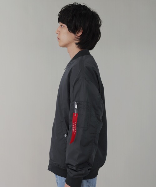 LIL VENDARS(リルヴェンダース)の「Buyer's Select /裏ボアMA-1ジャケット(MA-1・メンズ・チャコール/カーキ/ブラック・LL/L/M)」の12枚目の写真
