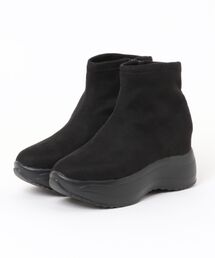 【MUUM】厚底インヒールストレッチブーツ