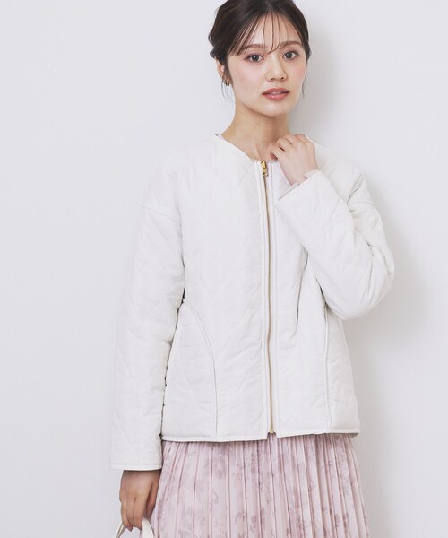 美品【DIESEL】リバーシブル キルティングブルゾン アイボリー フルジップ tiptop ブルゾン アウター 「ZOZO限定アイテム」キルティング