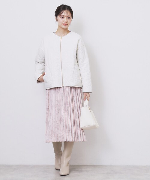 リバーシブル キルティングファーブルゾン【洗濯機OK】（ブルゾン