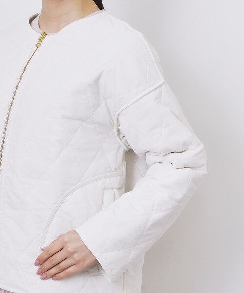 リバーシブル キルティングファーブルゾン【洗濯機OK】（ブルゾン