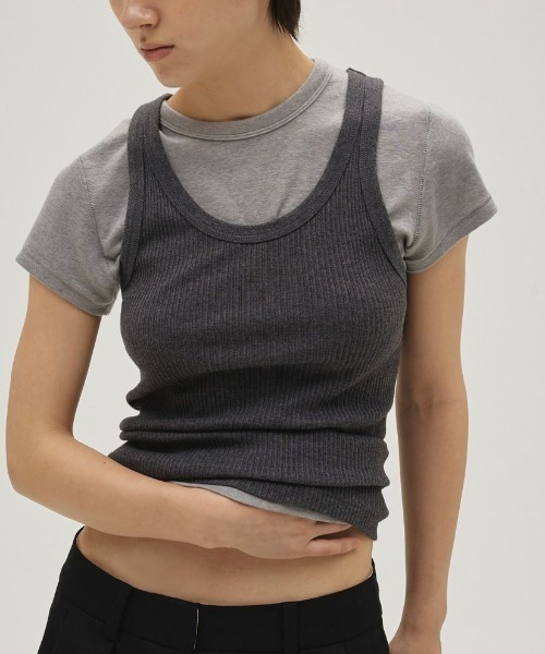 TODAYFUL(トゥデイフル)の「【TODAYFUL/トゥデイフル】Compact Smooth T-shirts/コンパクトスムースTシャツ(Tシャツ/カットソー・レディース・グレー/ベビーピンク/チョコ/キナリ・FREE)」の9枚目の写真