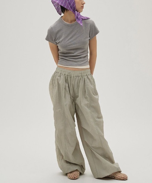 TODAYFUL(トゥデイフル)の「【TODAYFUL/トゥデイフル】Compact Smooth T-shirts/コンパクトスムースTシャツ(Tシャツ/カットソー・レディース・グレー/ベビーピンク/チョコ/キナリ・FREE)」の7枚目の写真