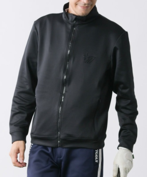 stella77golf(ステラセブンティーンセブンゴルフ)の「ストレッチゴルフスタンドJKT(ブルゾン・メンズ・ホワイト/ネイビー/ブラック・MEDIUM/LARGE/X-LARGE/XX-LARGE)」の2枚目の写真