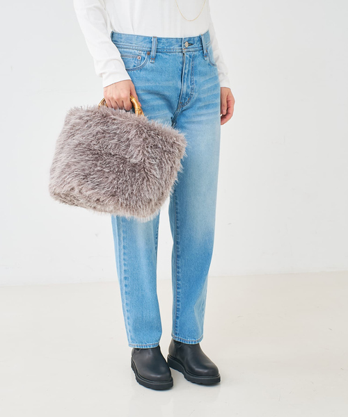 EARTH MADE(アースメイド)の「【WEB限定】【EARTH MADE】ファーバンブートートバッグ(トートバッグ・レディース・グレー/ブラック/ブラウン・フリー)」の10枚目の写真