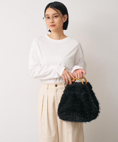 EARTH MADE(アースメイド)の「【WEB限定】【EARTH MADE】ファーバンブートートバッグ(トートバッグ・レディース・グレー/ブラック/ブラウン・フリー)」の14枚目の写真