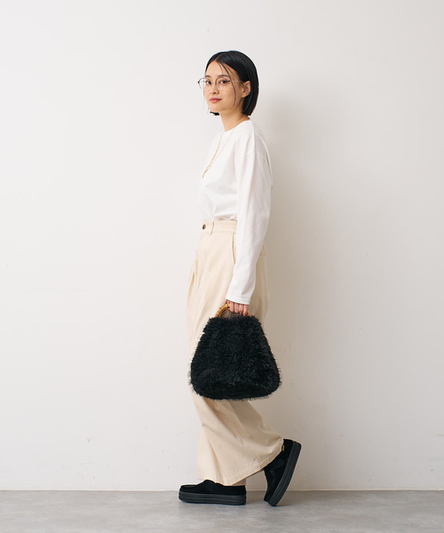 EARTH MADE(アースメイド)の「【WEB限定】【EARTH MADE】ファーバンブートートバッグ(トートバッグ・レディース・グレー/ブラック/ブラウン・フリー)」の17枚目の写真