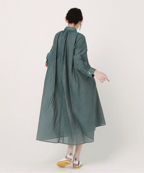 BEDSIDEDRAMA(ベットサイドドラマ)の「Mirage Maxi Shirt(シャツワンピース・レディース・ブルー/グリーン/ブラウン・1/2)」の11枚目の写真