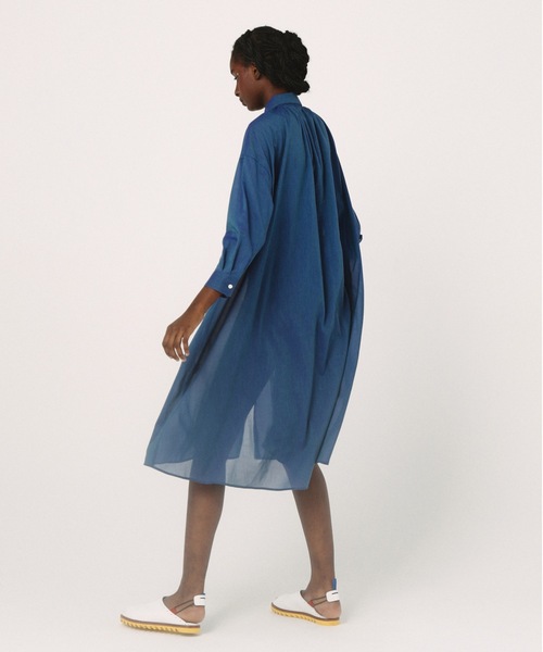 BEDSIDEDRAMA(ベットサイドドラマ)の「Mirage Maxi Shirt(シャツワンピース・レディース・ブルー/グリーン/ブラウン・1/2)」の12枚目の写真