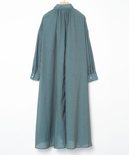 BEDSIDEDRAMA(ベットサイドドラマ)の「Mirage Maxi Shirt(シャツワンピース・レディース・ブルー/グリーン/ブラウン・1/2)」の15枚目の写真