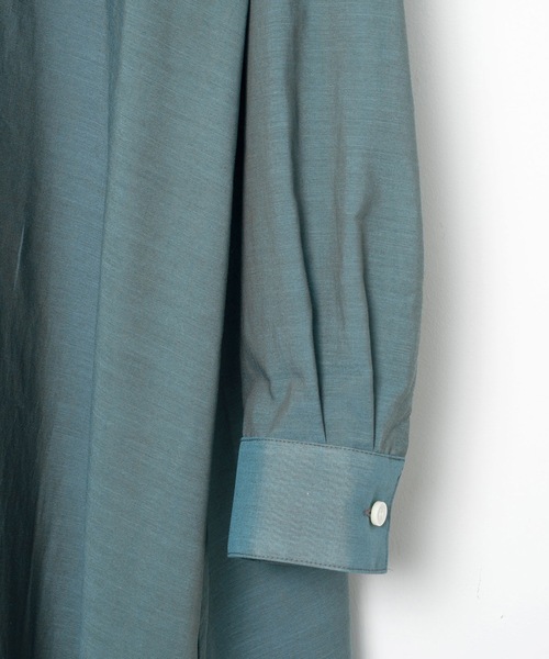 BEDSIDEDRAMA(ベットサイドドラマ)の「Mirage Maxi Shirt(シャツワンピース・レディース・ブルー/グリーン/ブラウン・1/2)」の17枚目の写真