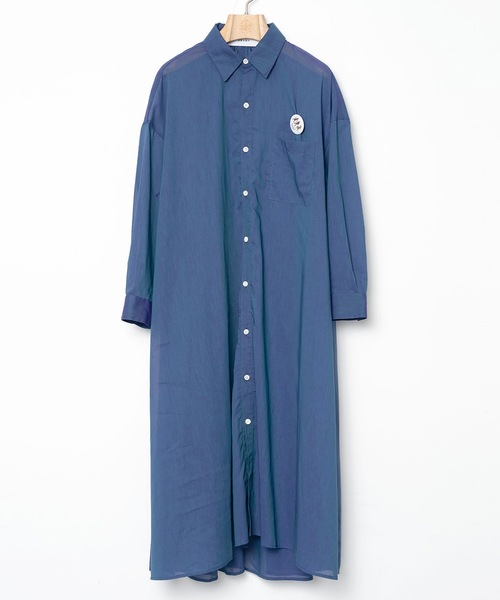 BEDSIDEDRAMA(ベットサイドドラマ)の「Mirage Maxi Shirt(シャツワンピース・レディース・ブルー/グリーン/ブラウン・1/2)」の18枚目の写真