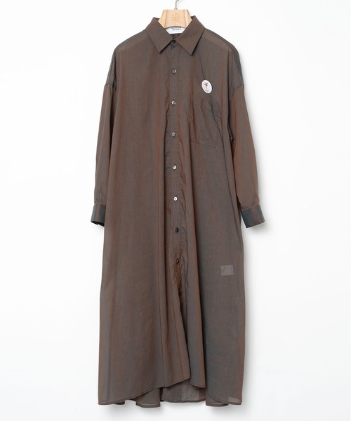 BEDSIDEDRAMA(ベットサイドドラマ)の「Mirage Maxi Shirt(シャツワンピース・レディース・ブルー/グリーン/ブラウン・1/2)」の22枚目の写真