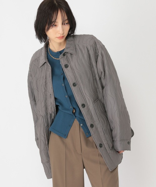 studio CLIP（スタディオクリップ）の「【daily CLIP】パターンキルトライトジャケット（ブルゾン・レディース・ブラック/グレー・FREE）」の7枚目の写真