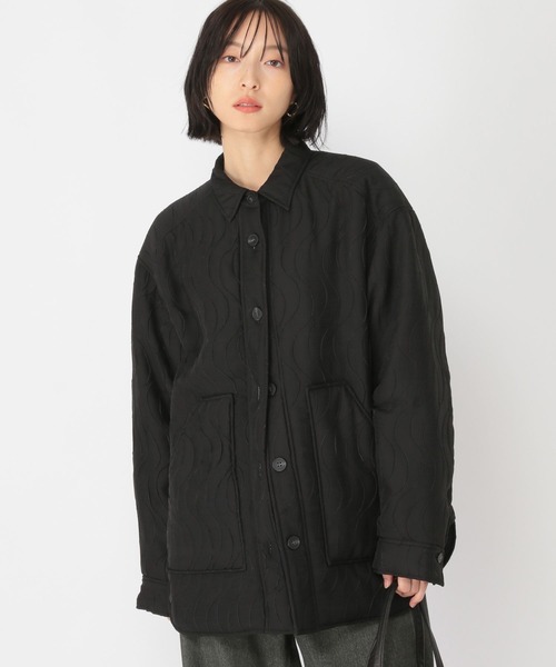 studio CLIP（スタディオクリップ）の「【daily CLIP】パターンキルトライトジャケット（ブルゾン・レディース・ブラック/グレー・FREE）」の12枚目の写真