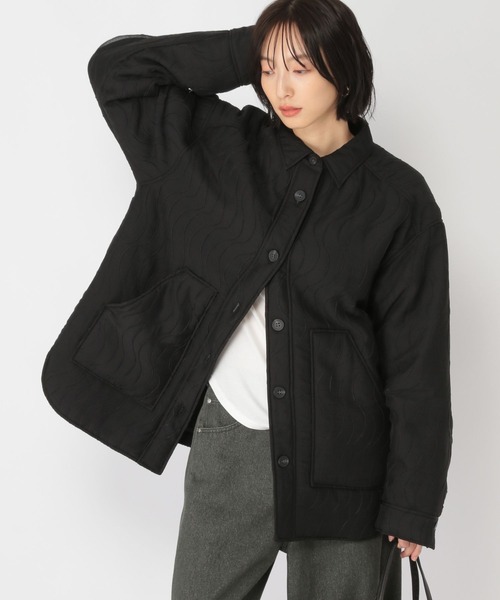 studio CLIP（スタディオクリップ）の「【daily CLIP】パターンキルトライトジャケット（ブルゾン・レディース・ブラック/グレー・FREE）」の13枚目の写真