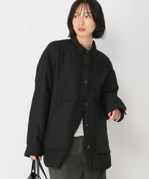 studio CLIP（スタディオクリップ）の「【daily CLIP】パターンキルトライトジャケット（ブルゾン・レディース・ブラック/グレー・FREE）」の14枚目の写真