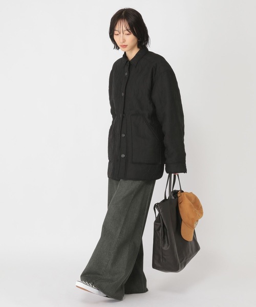 studio CLIP（スタディオクリップ）の「【daily CLIP】パターンキルトライトジャケット（ブルゾン・レディース・ブラック/グレー・FREE）」の16枚目の写真