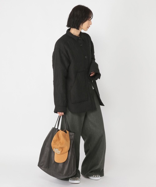 studio CLIP（スタディオクリップ）の「【daily CLIP】パターンキルトライトジャケット（ブルゾン・レディース・ブラック/グレー・FREE）」の18枚目の写真