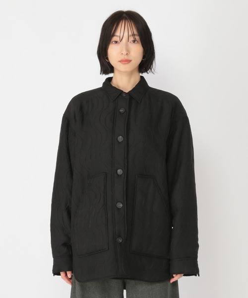 studio CLIP（スタディオクリップ）の「【daily CLIP】パターンキルトライトジャケット（ブルゾン・レディース・ブラック/グレー・FREE）」の19枚目の写真