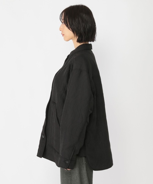 studio CLIP（スタディオクリップ）の「【daily CLIP】パターンキルトライトジャケット（ブルゾン・レディース・ブラック/グレー・FREE）」の20枚目の写真