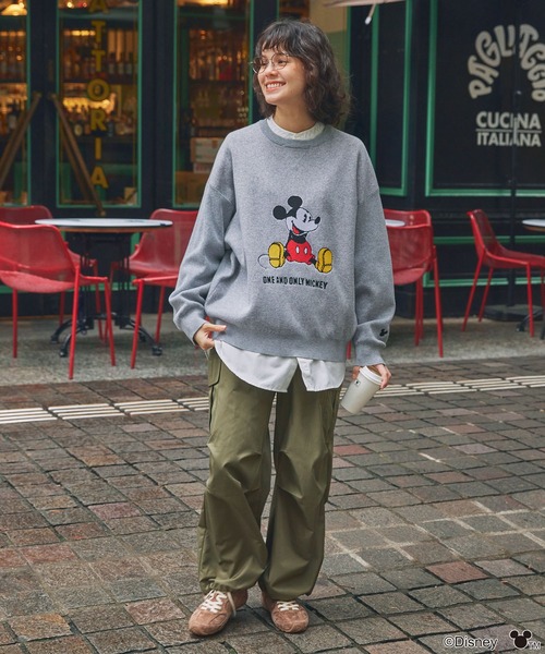 ミッキーマウス AHEAD ウィンドブレーカー グレー ボーイッシュ】Disney ディズニー ミッキーマウス グレー パーカー