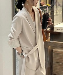 PGG ホワイト フルジップジャケットとパンツ セットアップ PGG