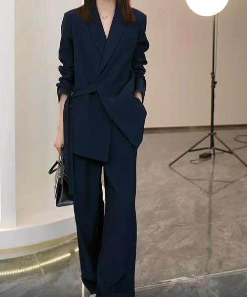 セール】ウエストベルト付きスーツセット（セットアップ）｜semplice