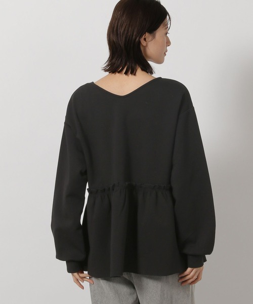LAKOLE（ラコレ）の「2WAYフリルティアードプルオーバー / 605434（Tシャツ/カットソー・レディース・ブラック/アイボリー/ブラウン・FREE）」の9枚目の写真