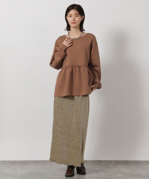 LAKOLE（ラコレ）の「2WAYフリルティアードプルオーバー / 605434（Tシャツ/カットソー・レディース・ブラック/アイボリー/ブラウン・FREE）」の10枚目の写真