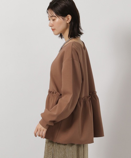 LAKOLE（ラコレ）の「2WAYフリルティアードプルオーバー / 605434（Tシャツ/カットソー・レディース・ブラック/アイボリー/ブラウン・FREE）」の14枚目の写真