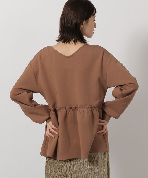 LAKOLE（ラコレ）の「2WAYフリルティアードプルオーバー / 605434（Tシャツ/カットソー・レディース・ブラック/アイボリー/ブラウン・FREE）」の15枚目の写真