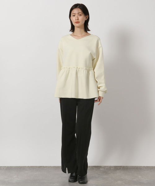 LAKOLE（ラコレ）の「2WAYフリルティアードプルオーバー / 605434（Tシャツ/カットソー・レディース・ブラック/アイボリー/ブラウン・FREE）」の18枚目の写真