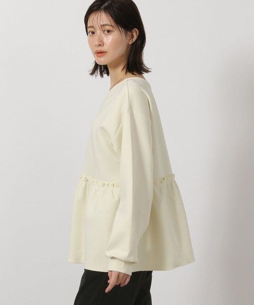 LAKOLE（ラコレ）の「2WAYフリルティアードプルオーバー / 605434（Tシャツ/カットソー・レディース・ブラック/アイボリー/ブラウン・FREE）」の20枚目の写真