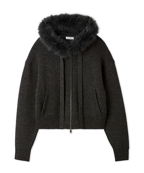 セール】フードファージップニットパーカー（パーカー）｜FRAY I.D