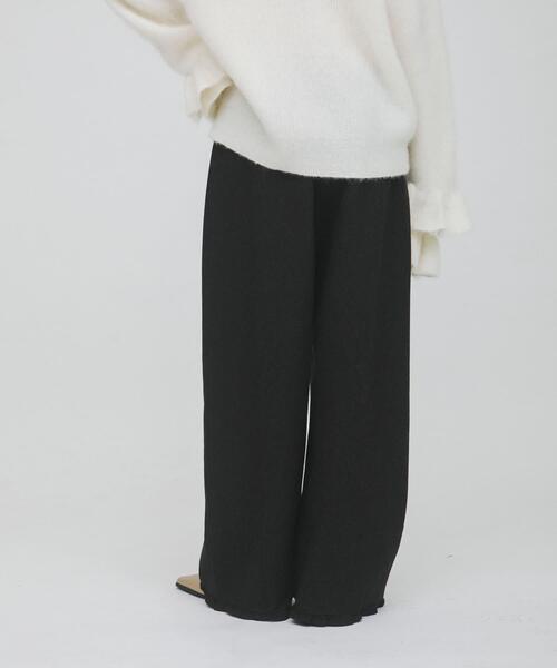 LAATO（ラート）の「frill frill wool pants（その他パンツ・レディース・ブラック/ライトカーキ・FREE）」の13枚目の写真