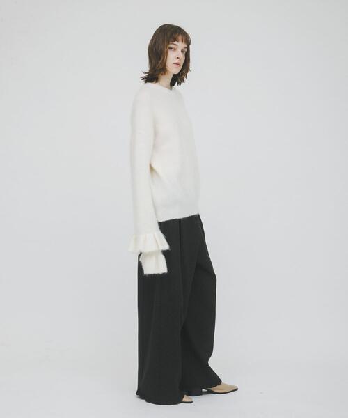 LAATO（ラート）の「frill frill wool pants（その他パンツ・レディース・ブラック/ライトカーキ・FREE）」の15枚目の写真