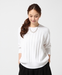 GLOBAL WORK | ３ゲージリンクスストライプニット/705489(ニット/セーター)